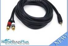 10ft-premium-3-5mm-stereo-male-to-2rca-male-22awg-cable-5599