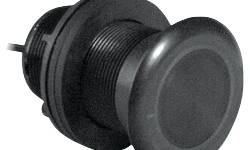 2318-p319-plastic-thru-hull-50-200khz-transducer-with-depth-speed-temp-600w-45-12-transducer-option-for-b