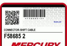 f58685-2-connector-nla-mercury-marine