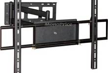 adjustable-tilting-swiveling-wall-mount-bracket-for-lcd-led-plasma-corner-friendly-max-110lbs-32-50inch-black